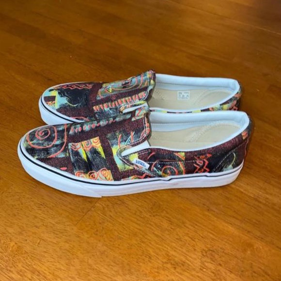 Multi Colored Slip On Vans - Picture 1 of 1